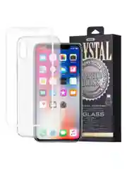 Стекло и накладка Remax для iPhone X, 0.26 мм, 3D, глянцевое, белое