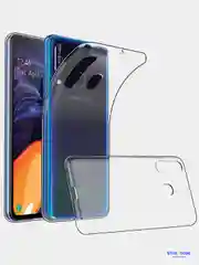 Чехол для Samsung Galaxy A60 прозрачный силиконовый