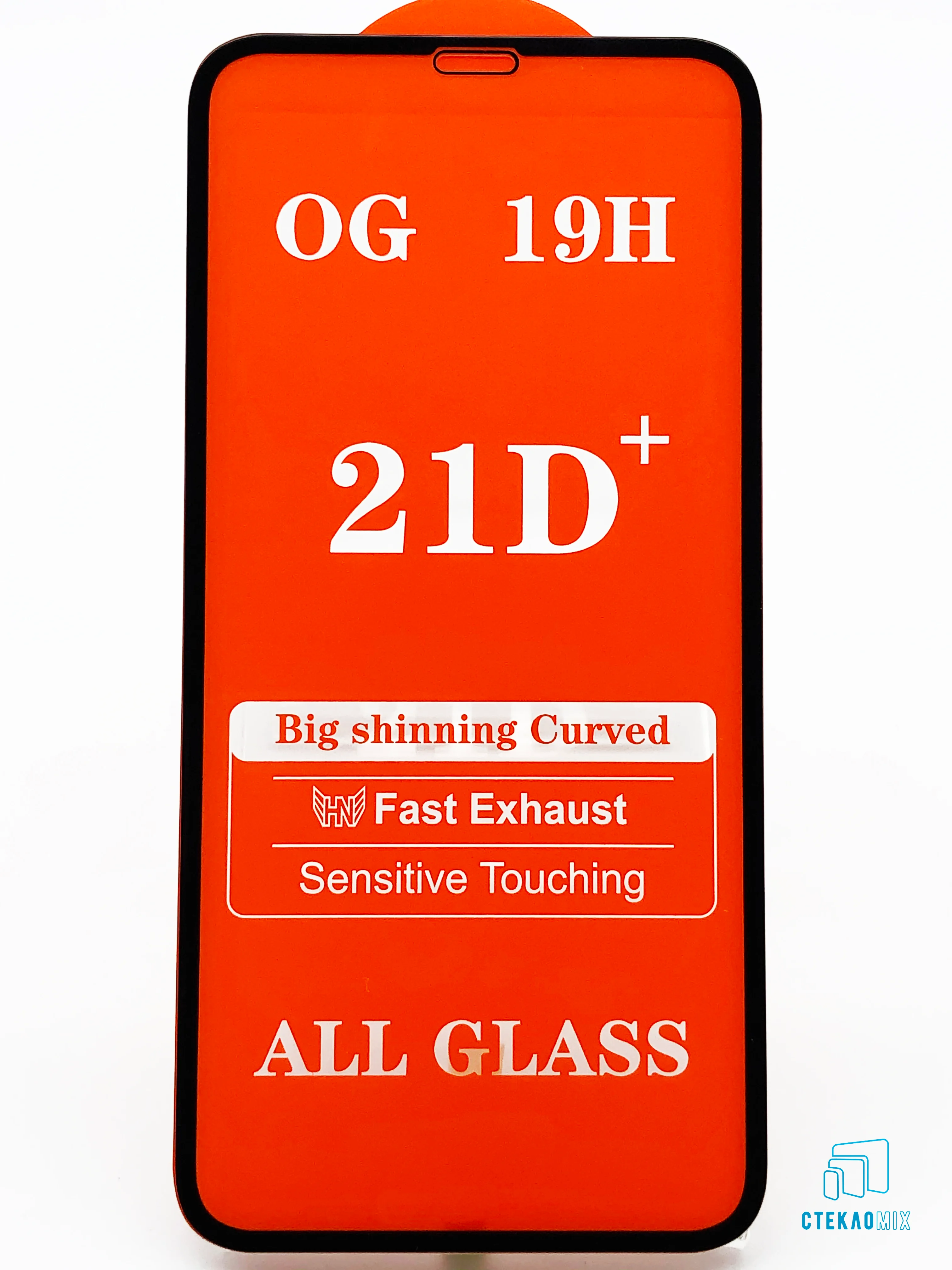 Черный защитное стекло 21D для iPhone XR /11