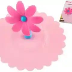 Розовый вакуумная крышка, силиконовая, 10,5 см