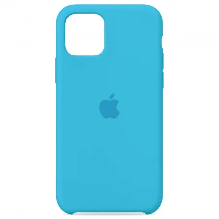 Голубой чехол Silicon Case для iPhone 11 Pro Max