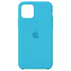 Голубой чехол Silicon Case для iPhone 11 Pro Max