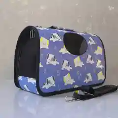 Оливковый переноска для кошек и собак мелких пород, с принтом, 40 х 21 х 27 см