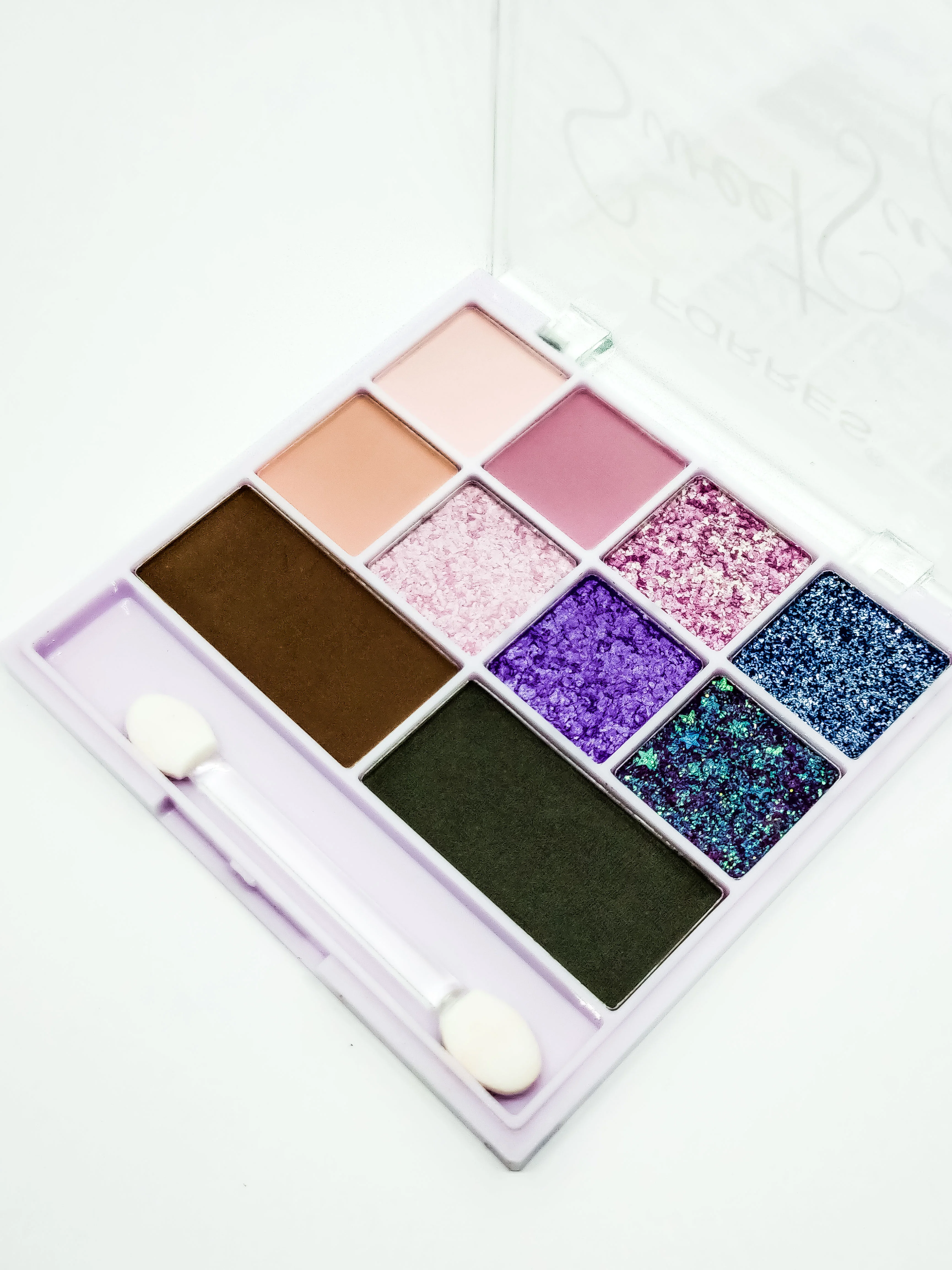 Лавандовый палетка теней Farres Sweet sugar, 10 оттенков