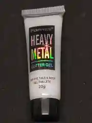 Белый глиттер-гель для лица и тела Heavy Metal