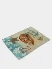 Бежевый салфетки для сервировки "Морской мотив"