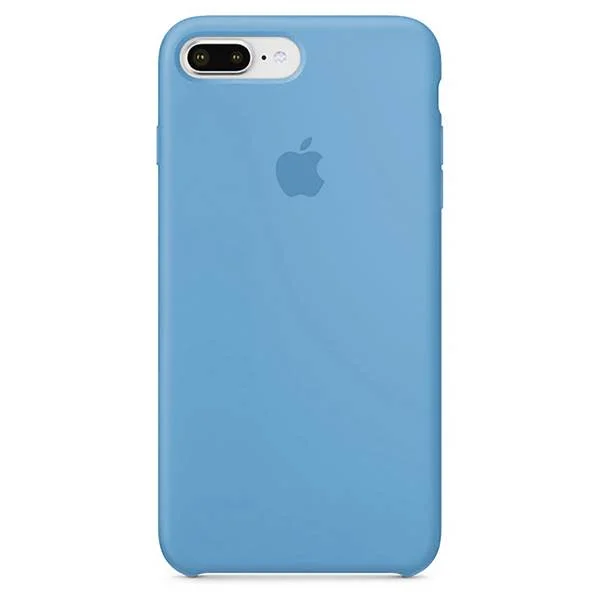 Голубой чехол для iPhone 7 Plus / 8 Plus силиконовый, Silicone case