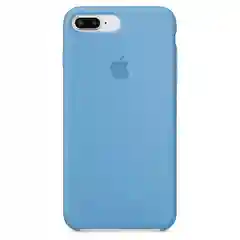 Голубой чехол для iPhone 7 Plus / 8 Plus силиконовый, Silicone case