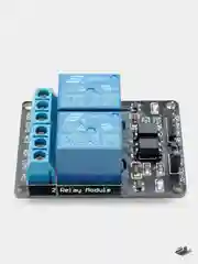Релейный модуль 2 канала 5V / 12V 10A с опторазвязкой электромеханическое