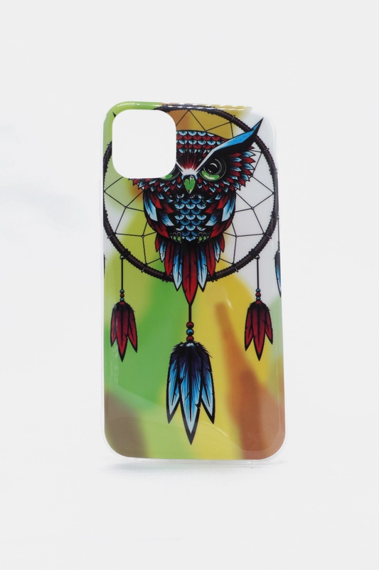 Чехол для iPhone с совой, разноцветный