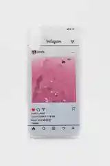 Силиконовый чехол "Окошко инстаграм" для iPhone, с блестками