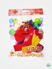 Шары воздушные разноцветные, 30 см, "Сердце", 10 шт