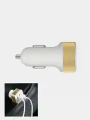 Золотой автомобильное зарядное устройство 2 USB, 2 юсб