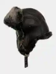 Мужская шапка с мехом