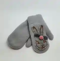 Серый варежки детские "Зайка"
