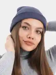 Конфетный шапка вязаная