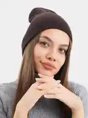 Конфетный шапка вязаная