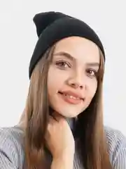 Конфетный шапка вязаная