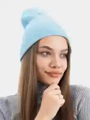 Конфетный шапка вязаная