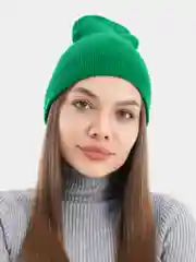 Зеленый шапка вязаная