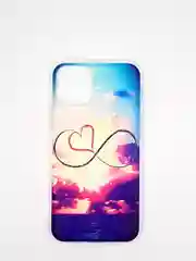 Голубой чехол-накладка для Apple iPhone 11 Pro, силиконовый, с принтом