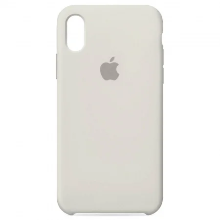 Серебряный чехол Silicon Case для iPhone Xr