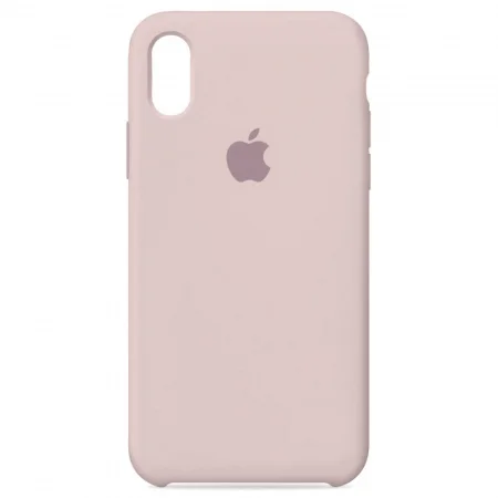 Бежевый меланж чехол Silicon Case для iPhone Xr