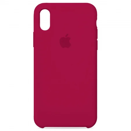 Багровый чехол Silicon Case для iPhone Xr