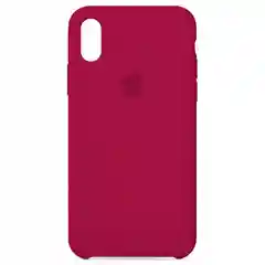 Багровый чехол Silicon Case для iPhone Xr