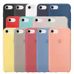 Белый чехол для айфона, silicone case iphone
