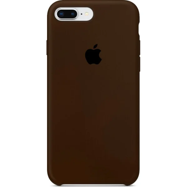 Коричневый чехол для айфона, silicone case iphone