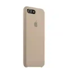 Бежевый чехол для айфона, silicone case iphone