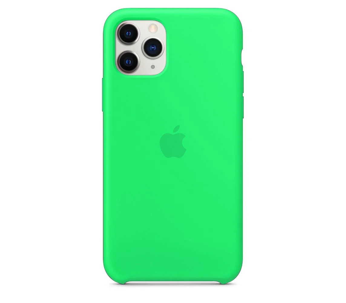 Зеленый чехол для айфона, silicone case iphone