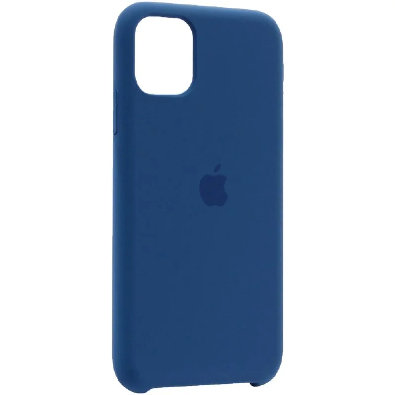 Синий чехол для айфона, silicone case iphone