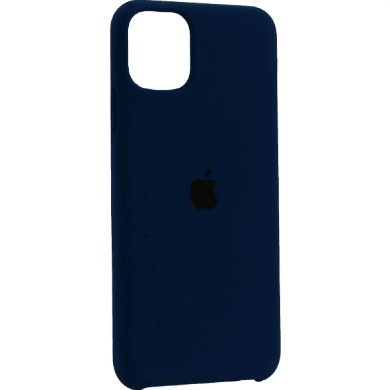 Темно-синий чехол для айфона, silicone case iphone