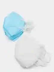 Маска защитная 3D с активир. углем, 5 слоев по 10 штук и без активир. угля 4 слоя 1-5 штук