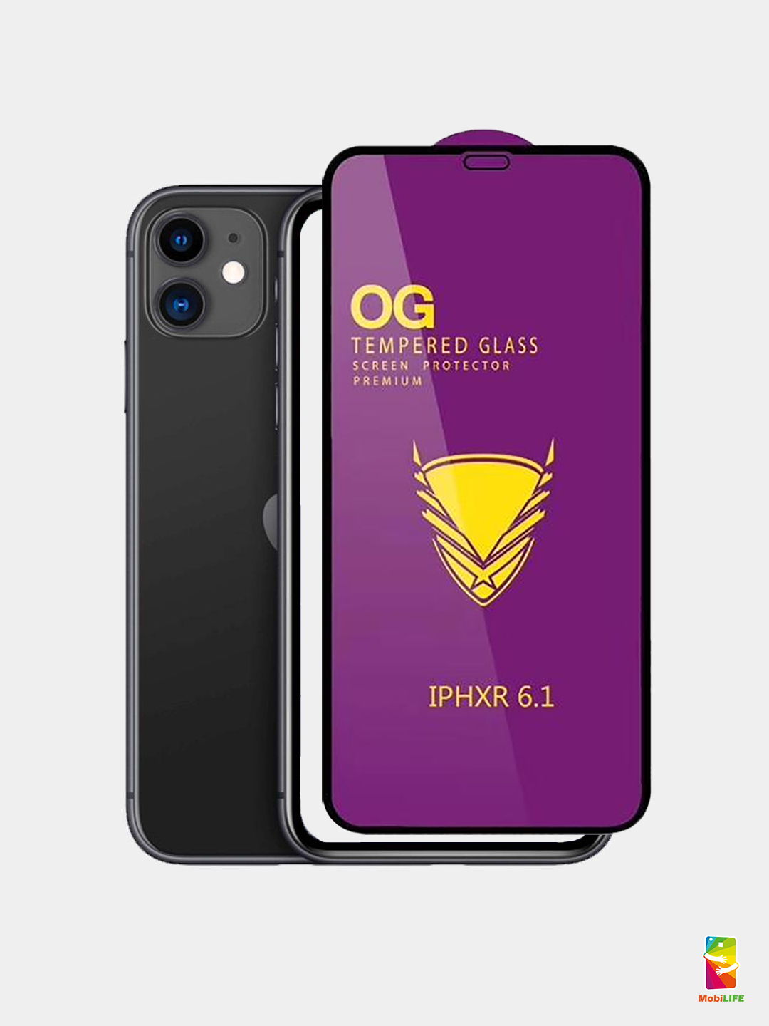 Защитное стекло на iPhone 11 / iPhone XR (Айфон 11, Икс Р, ХР) OG Premium  купить по цене 99 ₽ в интернет-магазине KazanExpress