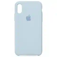 Небесно-голубой чехол Silicon Case для iPhone X/XS