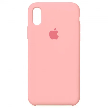 Розовый чехол Silicon Case для iPhone X/XS