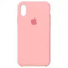 Розовый чехол Silicon Case для iPhone X/XS