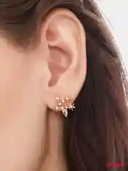 Серьги пусеты со стразами Nancy