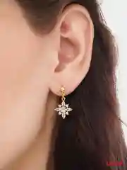Серьги пусеты со стразами Nancy