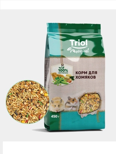 Полноценный корм для хомяков, 450 гр