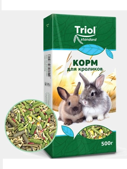 Основной корм для кроликов 500 гр