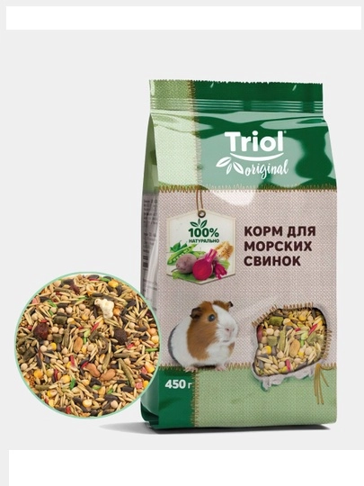 Основной корм для морских свинок 450 гр