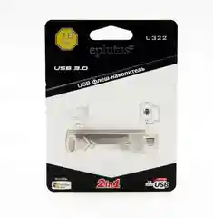 Флеш-накопитель Eplutus U-322, USB 3.0 ,серебристый, 16 GB