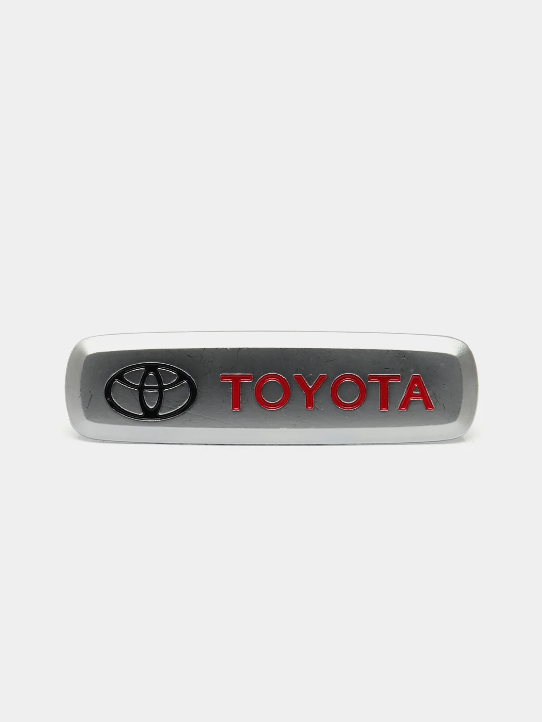 Серебряный шильдик Тойота (Toyota)