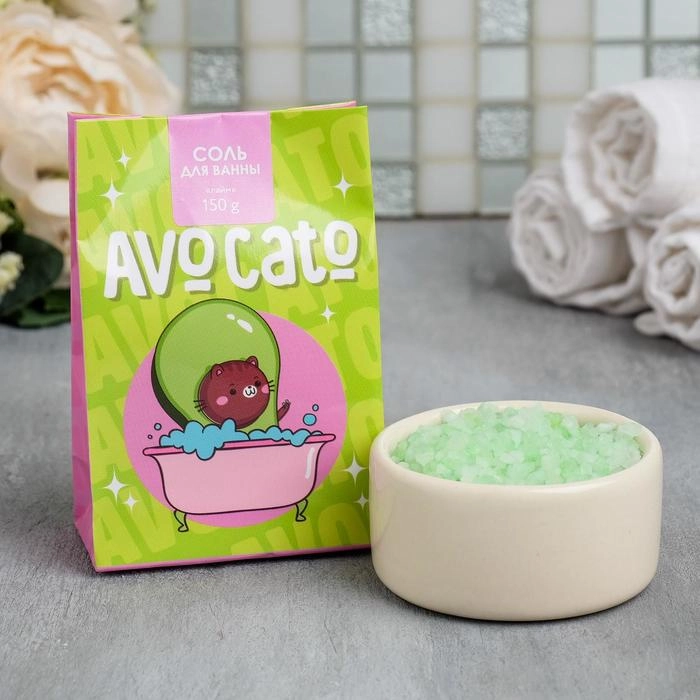 Соль в бумажном пакете Avocato, с ароматом лайма, 150 г