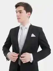 Набор Мужской галстук , запонки, зажим, платок в подарочной упаковке Arni