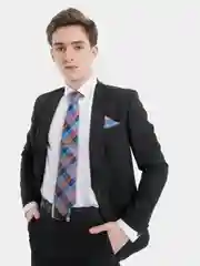 Набор Мужской галстук , запонки, зажим, платок в подарочной упаковке Arni